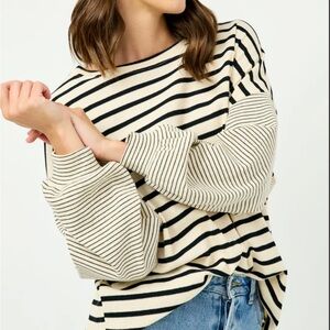 Hayden Stripe Sleeve Textured Shirt